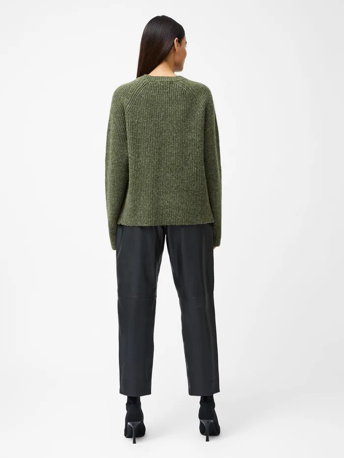 French Connection Raglan Sleeve Jumper Dark Khaki Woman Jumpers and Cardigans