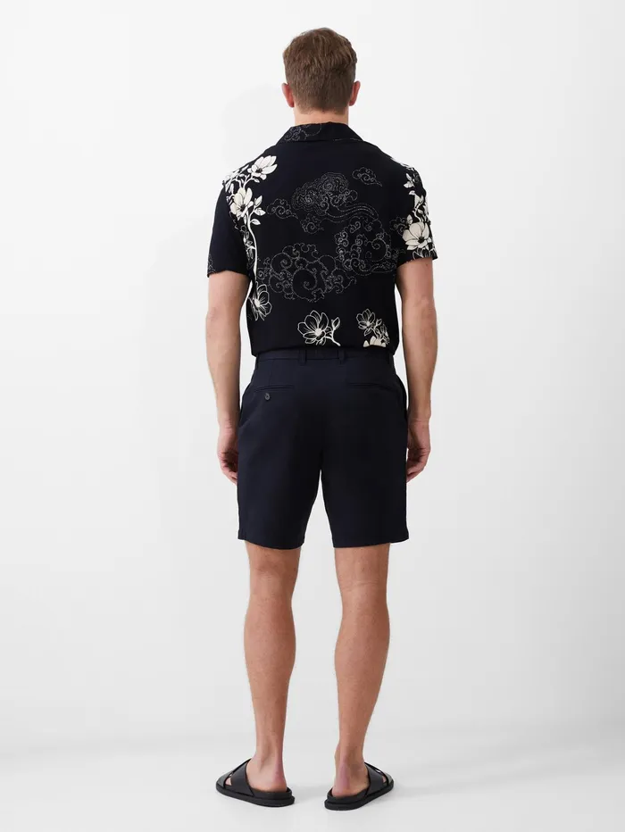 French Connection Stretch Chino Shorts Black Man Shorts