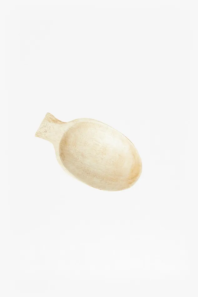 French Connection Sun Bleach Wooden Salad Server NaturalWhite Home Home Accessories