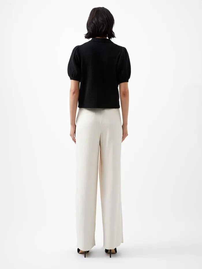 French Connection Vhari Recycled Puff Sleeve Cardigan Black Woman Jumpers and Cardigans