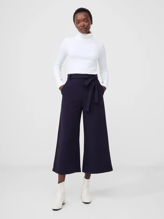 French Connection Whisper Belted Culottes Woman Trousers