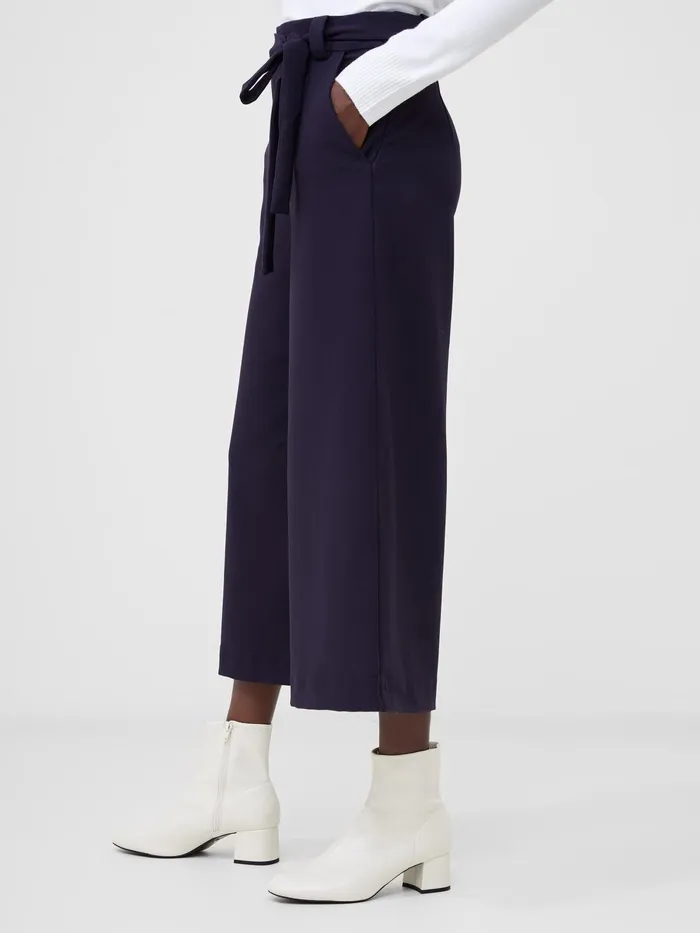 French Connection Whisper Belted Culottes Woman Trousers
