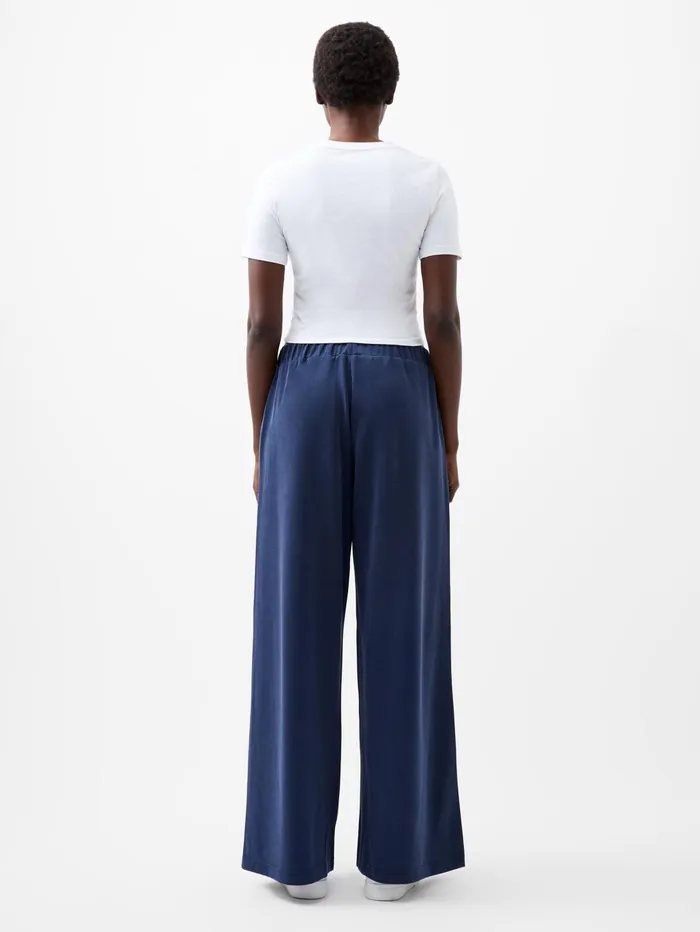 French Connection Wren Wide Leg Trousers Midnight Blue Woman Trousers