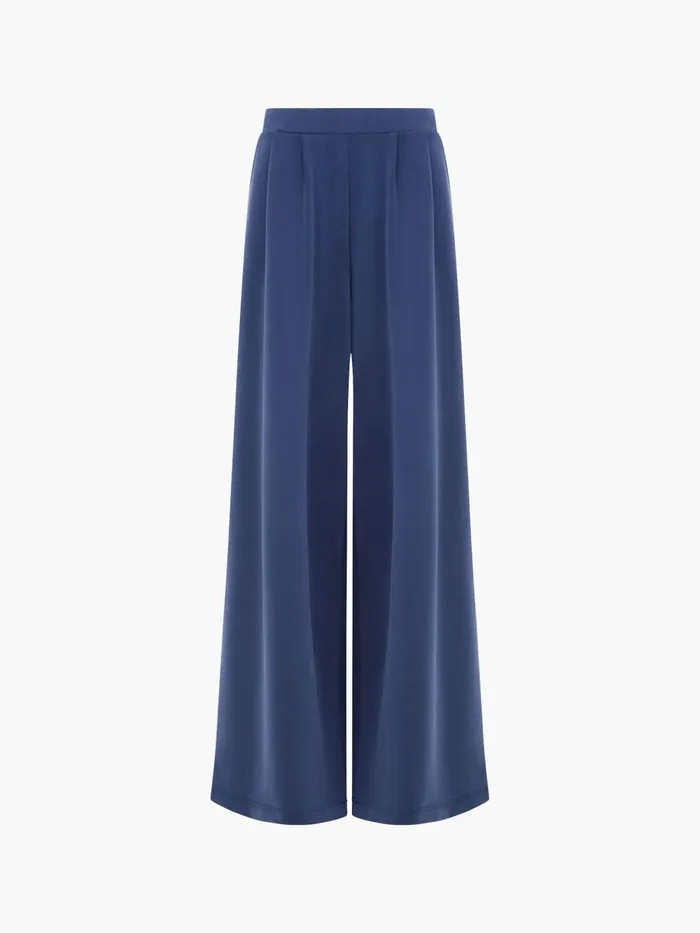 French Connection Wren Wide Leg Trousers Midnight Blue Woman Trousers