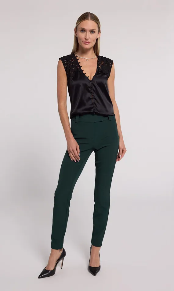 Generation Love Clothing Alexandra Crepe Pants Forest Women Pants