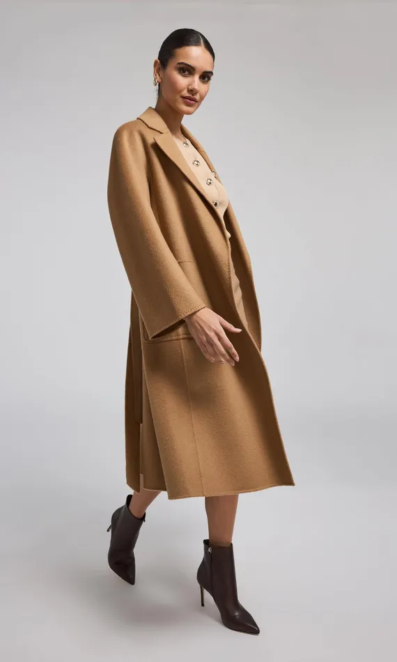Generation Love Clothing Grayson Wool Coat Camel Women Outerwear