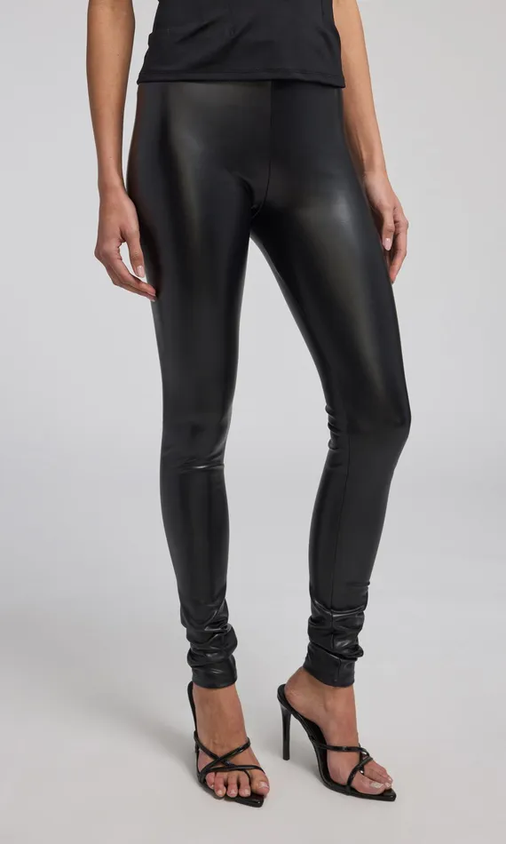 Generation Love Clothing Jeffi Vegan Leather Legging Black Women Pants