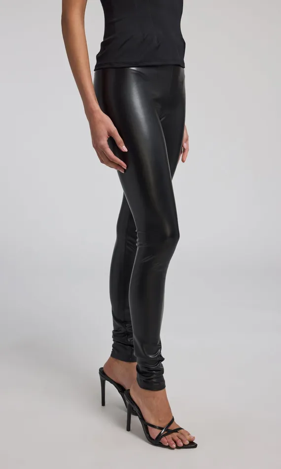 Generation Love Clothing Jeffi Vegan Leather Legging Black Women Pants