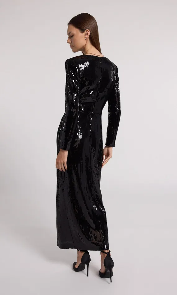 Generation Love Clothing Silvanna Sequin Dress Black Women Dresses
