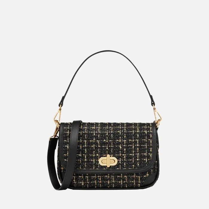 Geox Bags GARDINIA WOMAN BlackGold Handbag Blackgold 8211 Woman