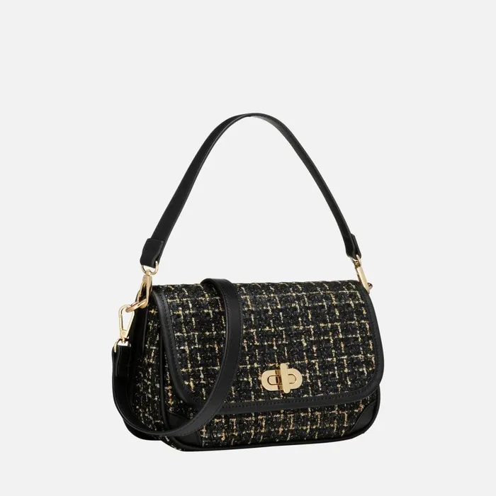 Geox Bags GARDINIA WOMAN BlackGold Handbag Blackgold 8211 Woman