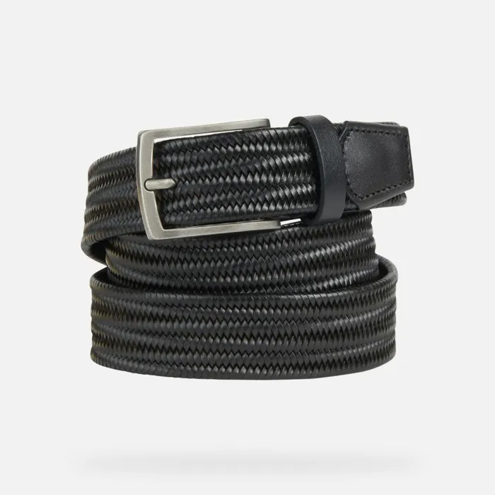 Geox Belts BELT Men039s Black Elasticated Comfortable Belt Black 8211 Man