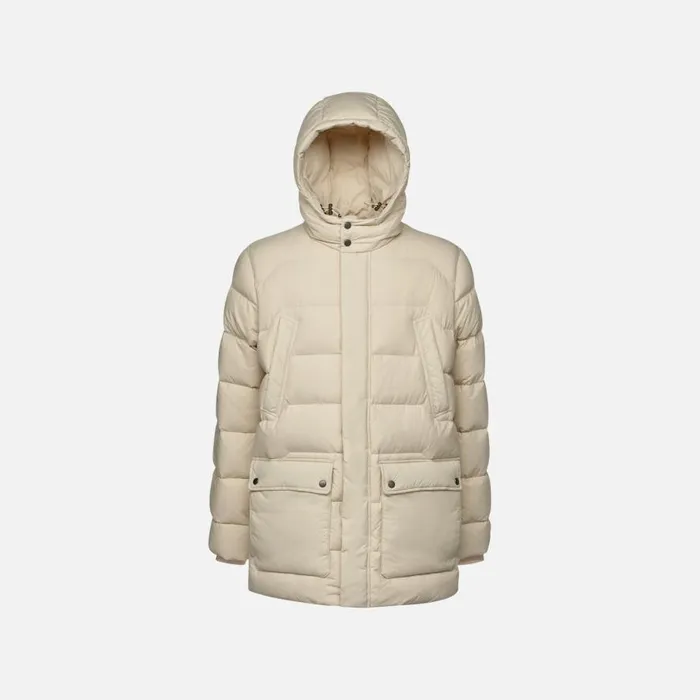 Geox Down Jackets ELVER MAN Rainy Day Long Parka Rainy Day 8211 Man