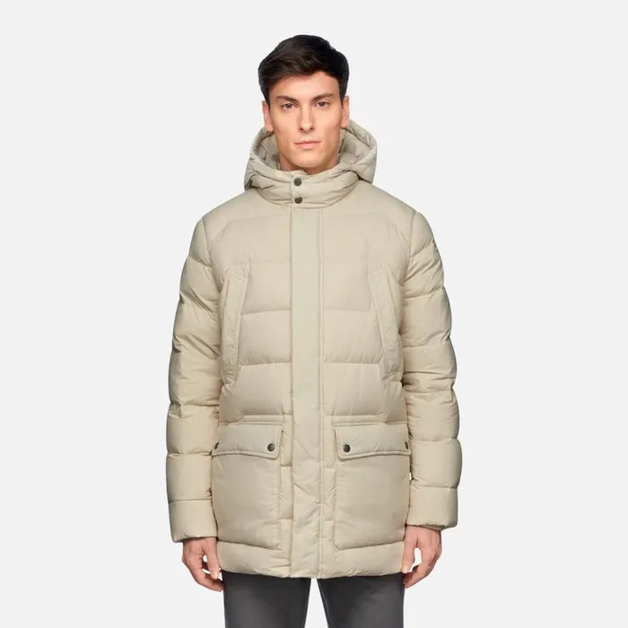 Geox Down Jackets ELVER MAN Rainy Day Long Parka Rainy Day 8211 Man