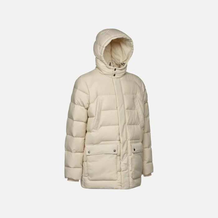 Geox Down Jackets ELVER MAN Rainy Day Long Parka Rainy Day 8211 Man