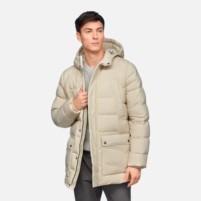 Geox Down Jackets ELVER MAN Rainy Day Long Parka Rainy Day 8211 Man