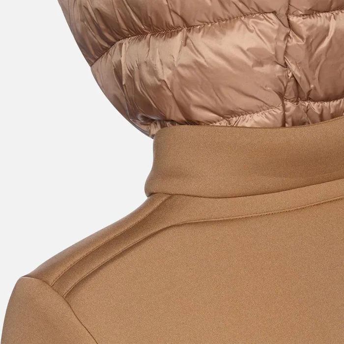 Geox Jackets CRISTAEL WOMAN Tiger039s Eye Jacket With Hood Tiger039s Eye 8211 Woman