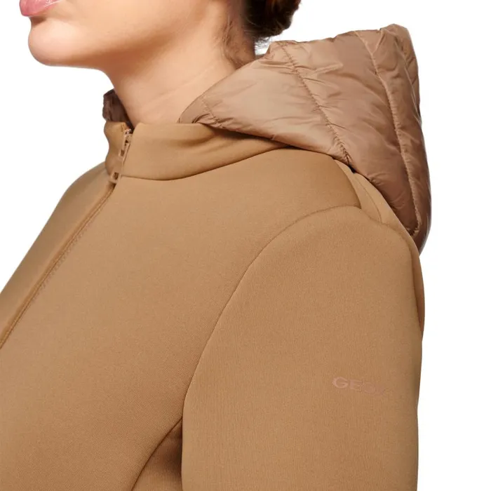 Geox Jackets CRISTAEL WOMAN Tiger039s Eye Jacket With Hood Tiger039s Eye 8211 Woman