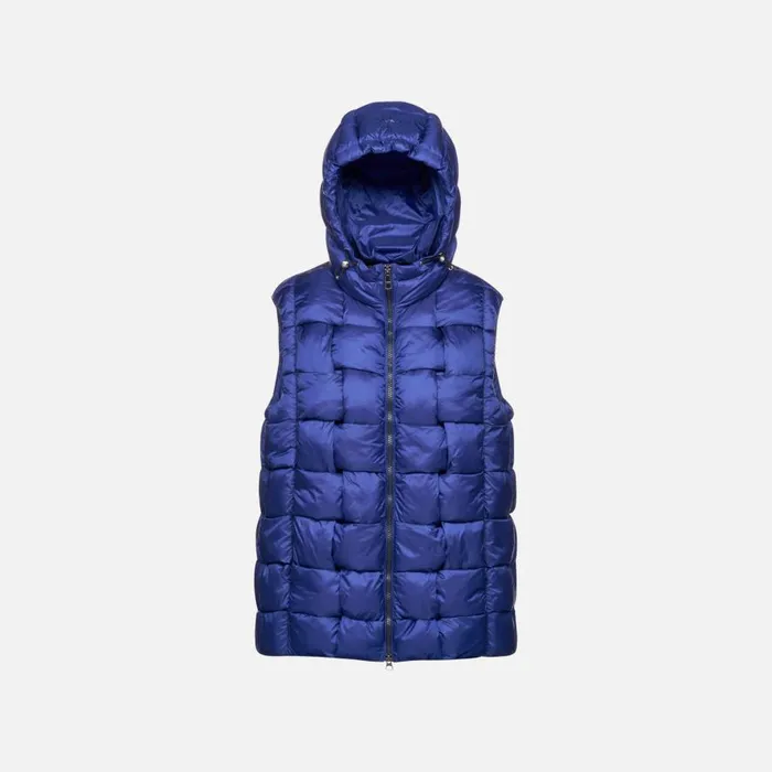Geox Jackets DIAMOND WOMAN Sodalite Blue Sleeveless Sodalite Blue 8211 Woman