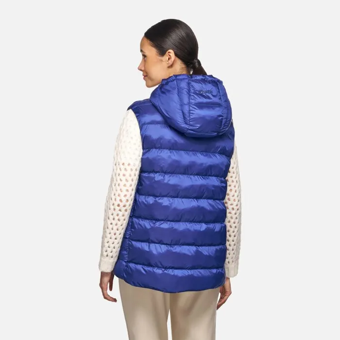 Geox Jackets DIAMOND WOMAN Sodalite Blue Sleeveless Sodalite Blue 8211 Woman