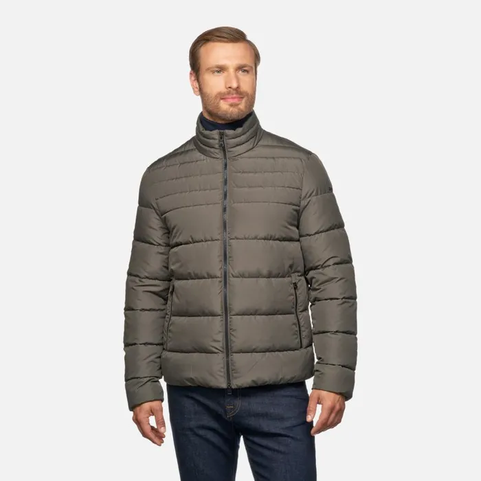 Geox Jackets MAGNETE MAN Deep Grape Leaf Quilted Jacket Deep Grape Leaf 8211 Man
