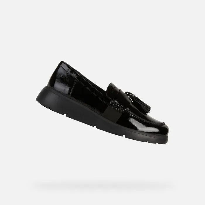 Geox Loafers ARLARA A Leather Loafers Black Woman Geox Black 8211 Woman