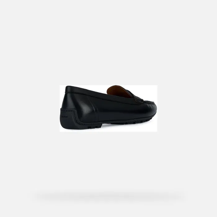 Geox Loafers KOSMOPOLIS GRIP Women039s Black Leather Loafers Geox Black 8211 Woman