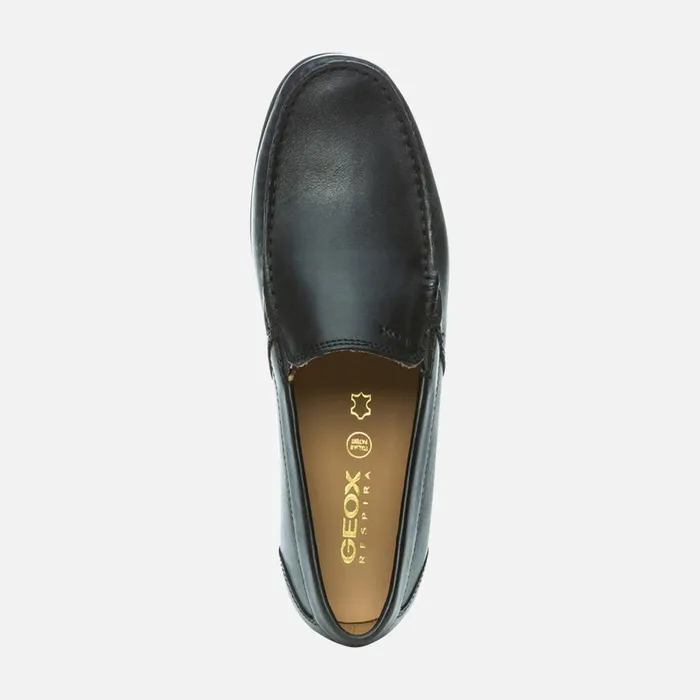 Geox Loafers SIRON W C Leather Loafers Black Man Geox Black 8211 Man