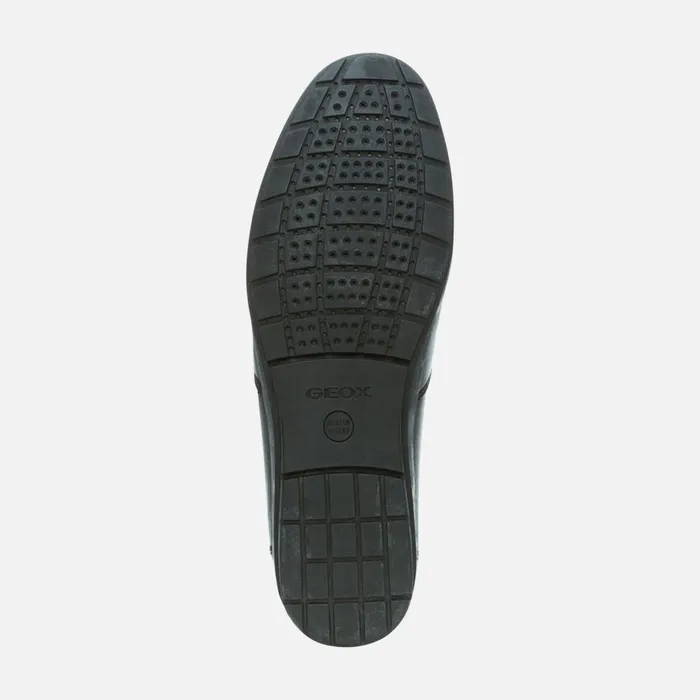 Geox Loafers SIRON W C Leather Loafers Black Man Geox Black 8211 Man
