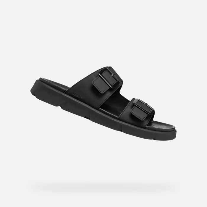 Geox Mules And Slippers XAND 2S MAN Black Slides Shoes Black 8211 Man