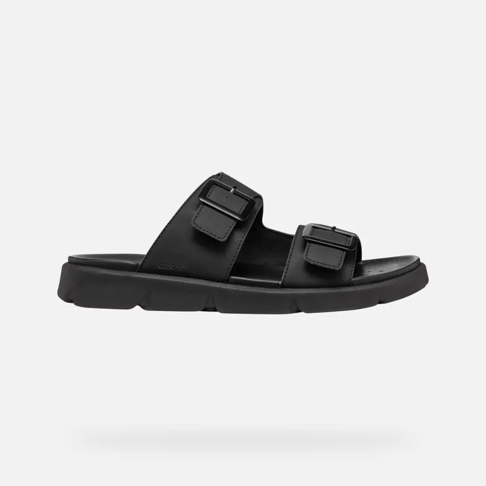 Geox Mules And Slippers XAND 2S MAN Black Slides Shoes Black 8211 Man