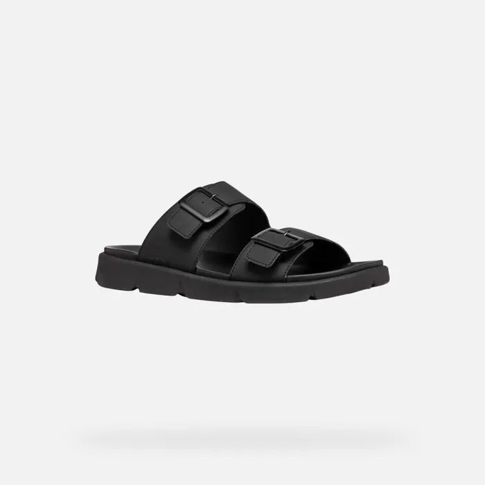 Geox Mules And Slippers XAND 2S MAN Black Slides Shoes Black 8211 Man
