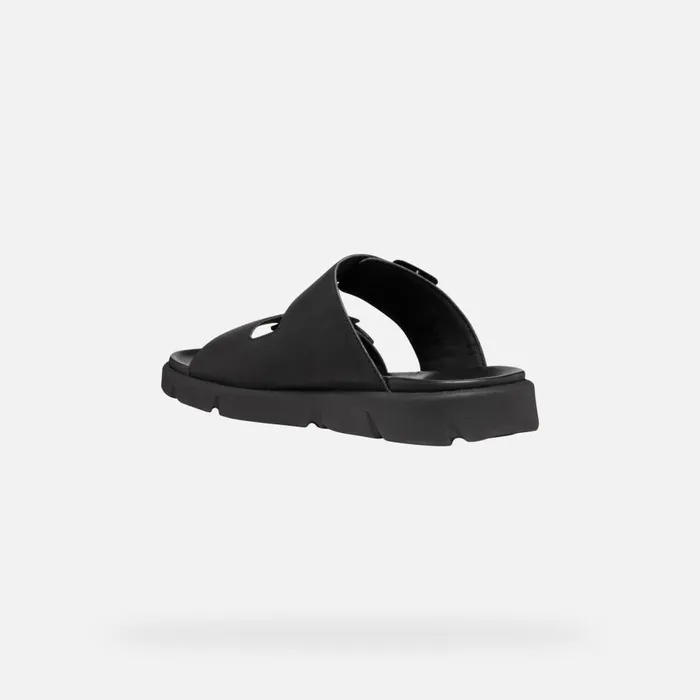 Geox Mules And Slippers XAND 2S MAN Black Slides Shoes Black 8211 Man