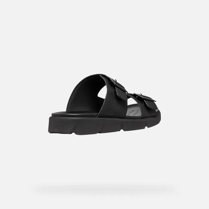 Geox Mules And Slippers XAND 2S MAN Black Slides Shoes Black 8211 Man