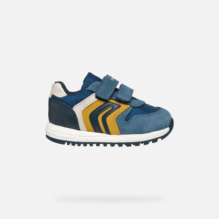 Geox Sneakers ALBEN BABY JeansOchreyellow Low Top Sneakers Jeansochreyellow 8211 Kids