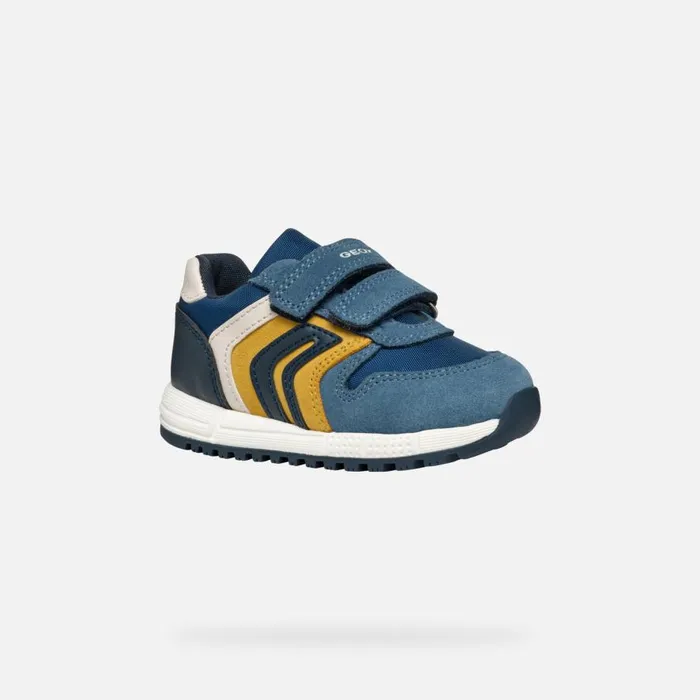 Geox Sneakers ALBEN BABY JeansOchreyellow Low Top Sneakers Jeansochreyellow 8211 Kids