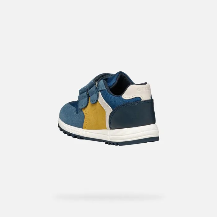 Geox Sneakers ALBEN BABY JeansOchreyellow Low Top Sneakers Jeansochreyellow 8211 Kids