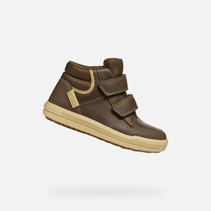 Geox Sneakers ARZACH BOY BrowncottoBeige High Top Sneakers Browncottobeige 8211 Kids Geox Sneakers ARZACH BOY BrowncottoBeige High Top Sneakers Browncottobeige 8211 Kids
