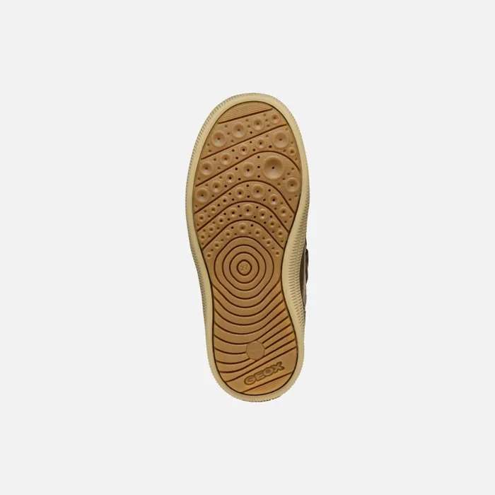 Geox Sneakers ARZACH BOY BrowncottoBeige High Top Sneakers Browncottobeige 8211 Kids