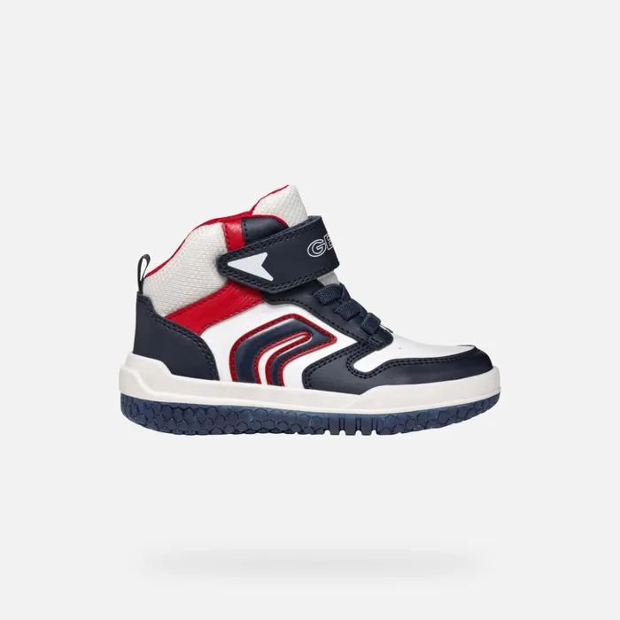 Geox Sneakers BUZZERLIGHT BOY NavyWhite High Top Sneakers Navywhite 8211 Kids