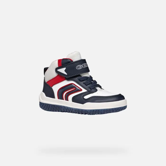Geox Sneakers BUZZERLIGHT BOY NavyWhite High Top Sneakers Navywhite 8211 Kids