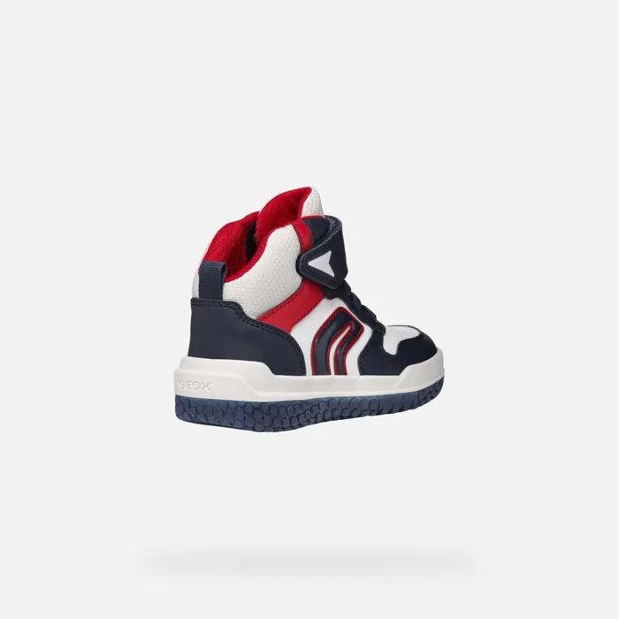 Geox Sneakers BUZZERLIGHT BOY NavyWhite High Top Sneakers Navywhite 8211 Kids