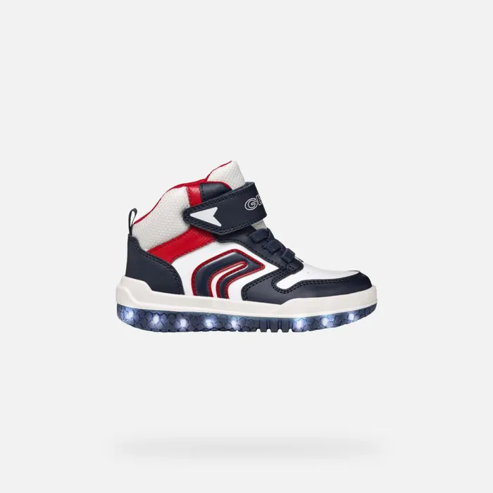 Geox Sneakers BUZZERLIGHT BOY NavyWhite High Top Sneakers Navywhite 8211 Kids