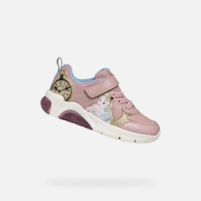 Geox Sneakers FADINLIGHT JUNIOR Light RosePlatinum Alice 8211 Disney Light Roseplatinum 8211 Kids Geox Sneakers FADINLIGHT JUNIOR Light RosePlatinum Alice 8211 Disney Light Roseplatinum 8211 Kids