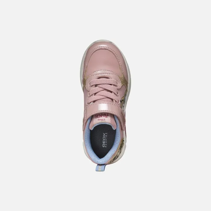 Geox Sneakers FADINLIGHT JUNIOR Light RosePlatinum Alice 8211 Disney Light Roseplatinum 8211 Kids