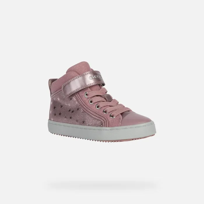 Geox Sneakers KALISPERA GIRL High Top Sneakers Pink Junior Girl Geox Dark Pink 8211 Kids