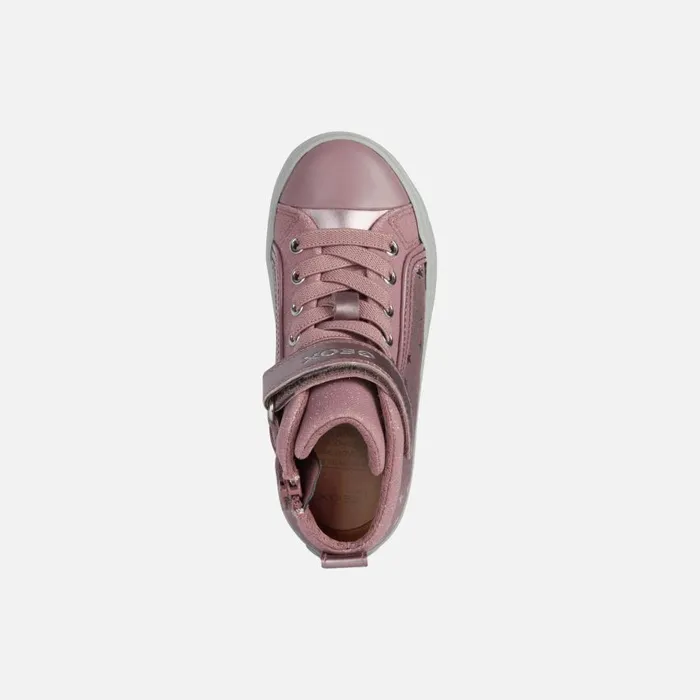 Geox Sneakers KALISPERA GIRL High Top Sneakers Pink Junior Girl Geox Dark Pink 8211 Kids