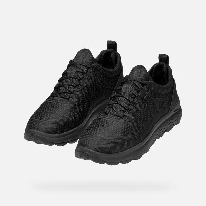 Geox Sneakers SPHERICA 4X4 ABX MAN Black Waterproof Trainers Black 8211 Man