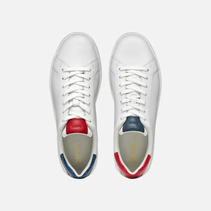 Geox Sneakers SPHERICA ECUB1 WOMAN WhiteNavyRed Low Top Sneakers Whitenavyred 8211 Woman