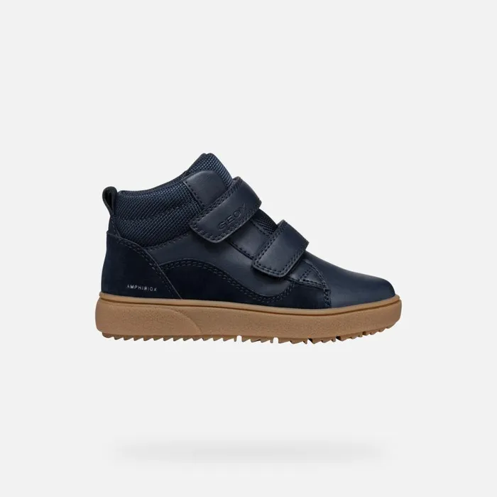 Geox Sneakers THELEVEN ABX BOY NavyCaramel Waterproof Trainers Navycaramel 8211 Kids